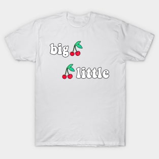 Big Little Cherry Sticker T-Shirt